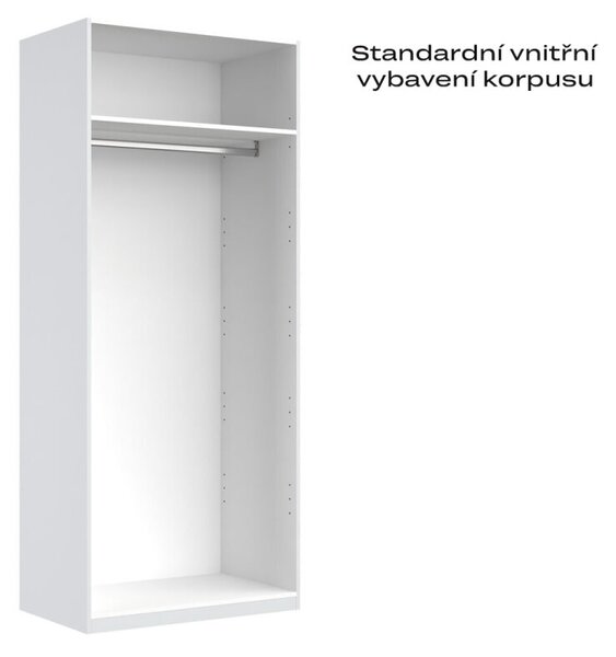 Korpus skříně 2dv Bílý lesk Idea