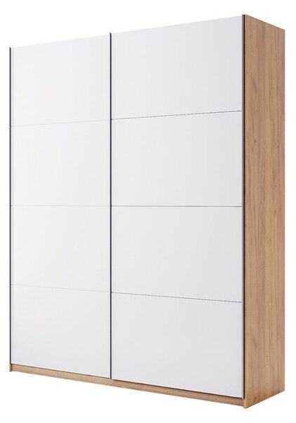 Skříň s posuvnými dveřmi 1.5x2.1m (Dveře Lesklé Bílé) série N Asti