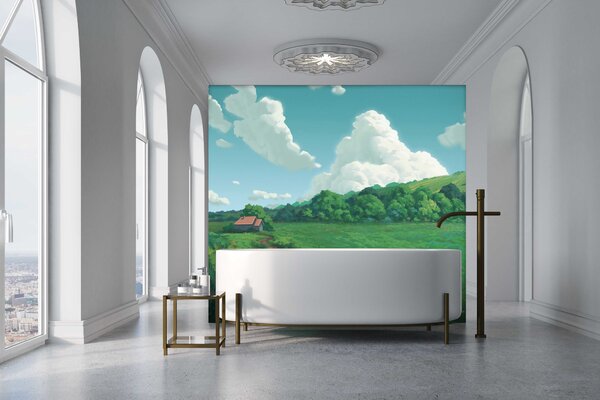 Malvis ® Tapeta Digitální malba krajiny Vel. (šířka x výška): 288 x 200 cm