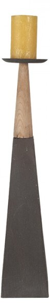 Svícen šedý 13x13x60 cm – 13x13x60 cm
