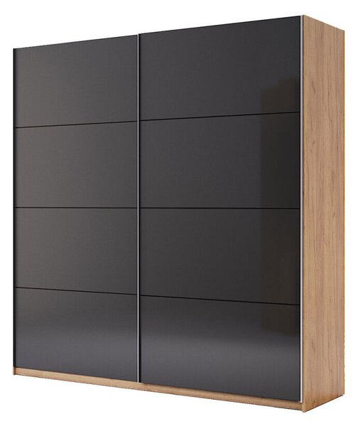 Skříň s posuvnými dveřmi 2.0x2.1m (Dveře Mat Láva), série N Luna
