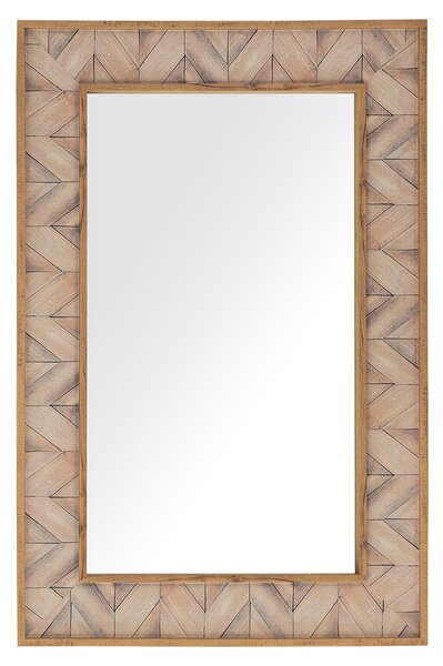 Nástěnné zrcadlo 60 x 90 cm světle hnědé LOPEREC