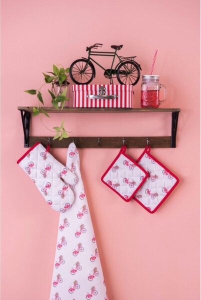 Kuchyňská bavlněná chňapka pro děti Red Bicycle – 16x16 cm