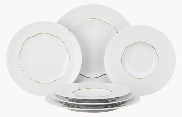 Sada porcelánového nádobí Sonetto, pro 2 osoby, 6 dílů