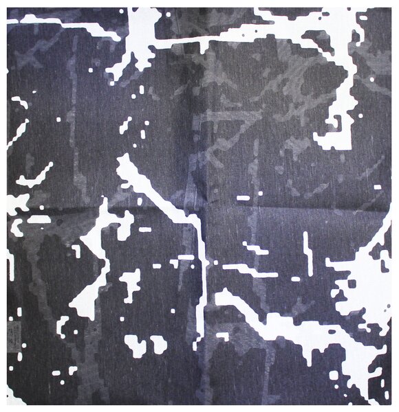 Piruu Povlak na polštář se vzorem 40 x 40 cm / černý mramor / ZA-09