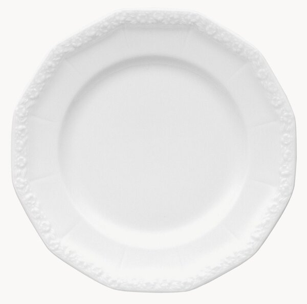 Porcelánový snídaňový talíř Maria White
