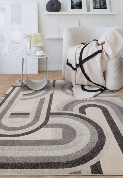 Tribeca Design Kusový koberec Dinamo Retro Grey Rozměry: 80x150 cm