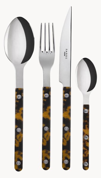 Sada vysoce leštěných příborů z nerezové oceli Bistrot, různé velikosti sady