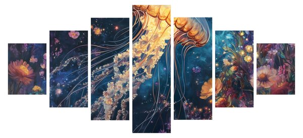 Obraz - Magická medúza (210x100 cm)