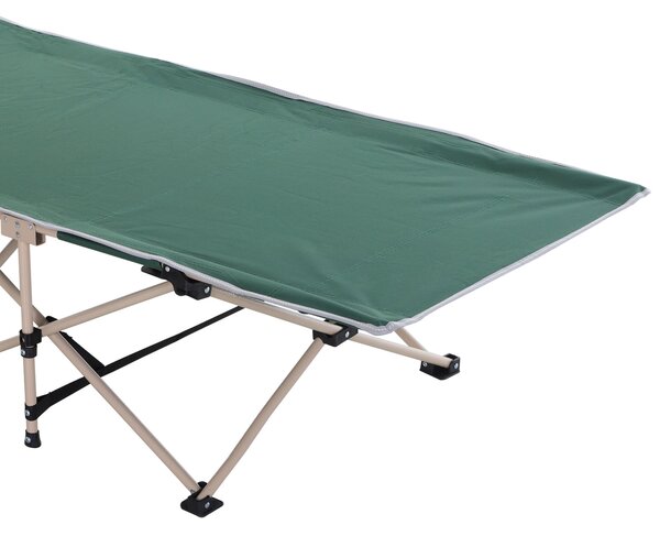 Skládací kempovací postel Outsunny s taškou 190 x 68 x 52 cm pro kempování do 150 kg, postel pro hosty, skládací postel pro vnitřní a venkovní použití