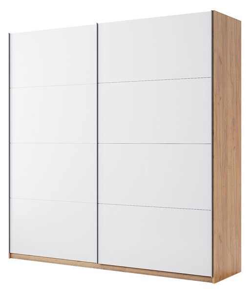 Skříň s posuvnými dveřmi 2,0x2,1 m (Dveře Lesklá Bílá) série N Asti