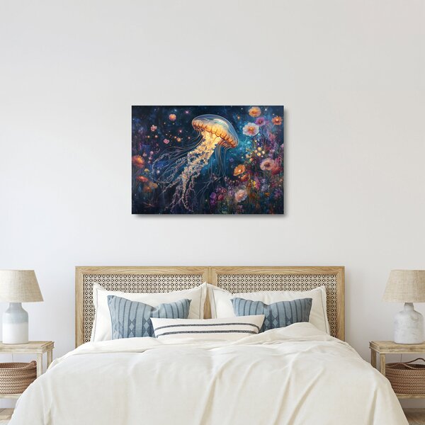 Skleněný obraz - Magická medúza (70x50 cm)