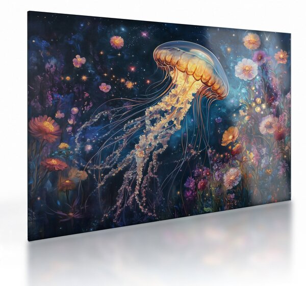 Skleněný obraz - Magická medúza (70x50 cm)