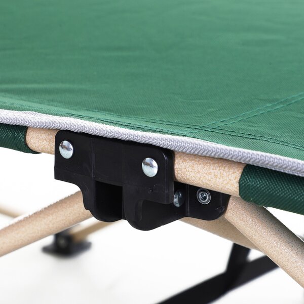 Skládací kempovací postel Outsunny s taškou 190 x 68 x 52 cm pro kempování do 150 kg, postel pro hosty, skládací postel pro vnitřní a venkovní použití