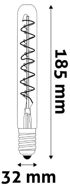 Prémiová designová retro LED žárovka E27 4,5W 400lm EXTRA TEPLÁ filament, ekv. 35W, 3 roky