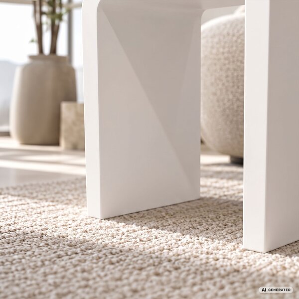 Ak furniture Konferenční stolek Crema 40 cm bílý