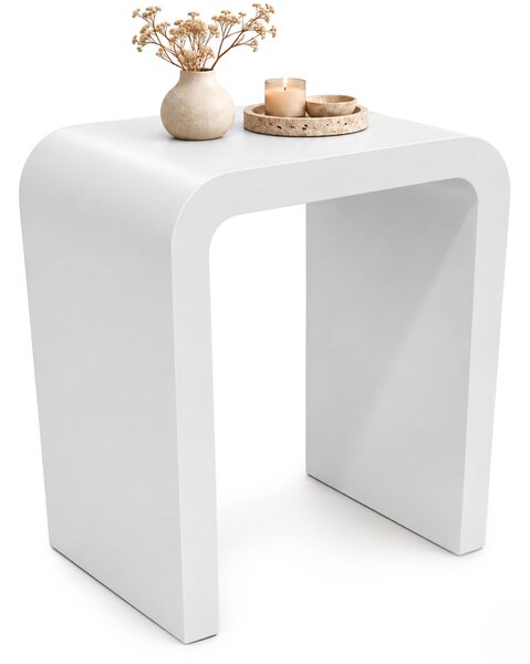Ak furniture Konferenční stolek Crema 40 cm bílý
