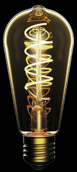 Prémiová designová retro LED žárovka E27 4,5W 400lm EXTRA TEPLÁ ST58 ekv. 35W 3 roky