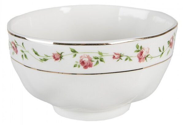 Porcelánová miska na polévku s růžičkami Cutty Rose – 300 ml