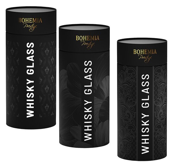 BOHEMIA PRESTIGE ELEGANTE SKLENICE NA WHISKY V TUBĚ 320ML SADA 2KS