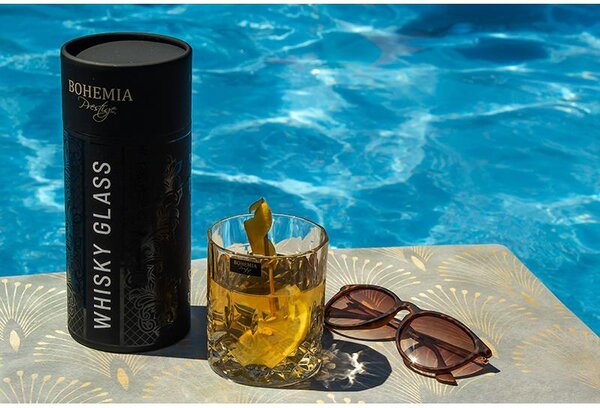 BOHEMIA PRESTIGE CLASSICO SKLENICE NA WHISKY V TUBĚ 300ML SADA 2KS BT