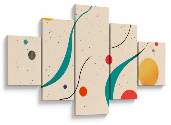Obraz - Minimalistická barevná ilustrace (125x70 cm)