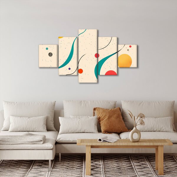 Obraz - Minimalistická barevná ilustrace (125x70 cm)