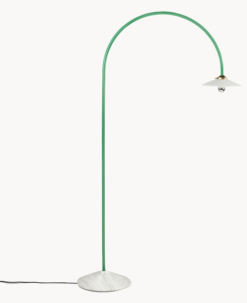 Ručně vyrobená oblouková lampa's mramorovou podstavou Moou