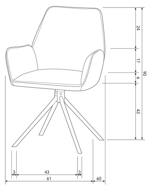 Konferenční stolek Bounds XL ø 76 cm béžový