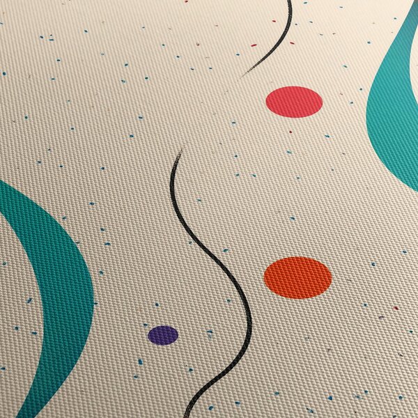 Obraz - Minimalistická barevná ilustrace (170x50 cm)