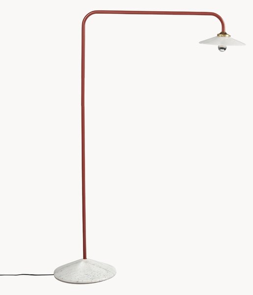 Ručně vyrobená oblouková lampa's mramorovou podstavou Moou
