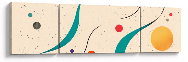 Obraz - Minimalistická barevná ilustrace (170x50 cm)