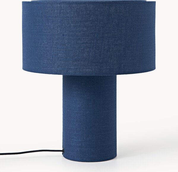Lněná stolní lampa Ron