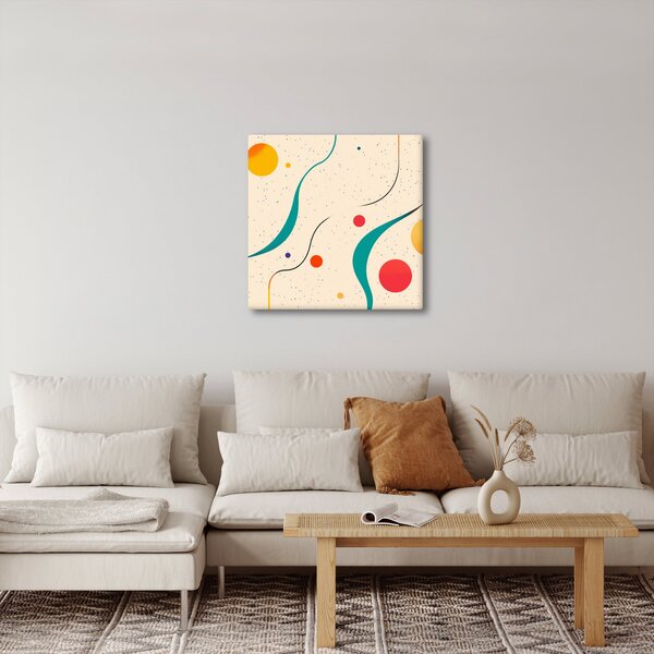 Obraz - Minimalistická barevná ilustrace (30x30 cm)