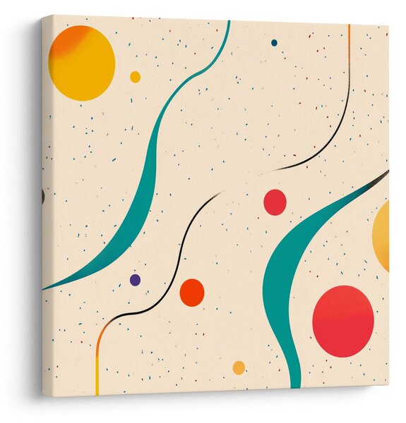 Obraz - Minimalistická barevná ilustrace (30x30 cm)