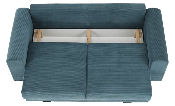 KONDELA Extra prostorná pohovka, modrá / mentolová / světle šedá, Gilena BIG SOFA