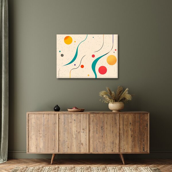 Obraz - Minimalistická barevná ilustrace (70x50 cm)