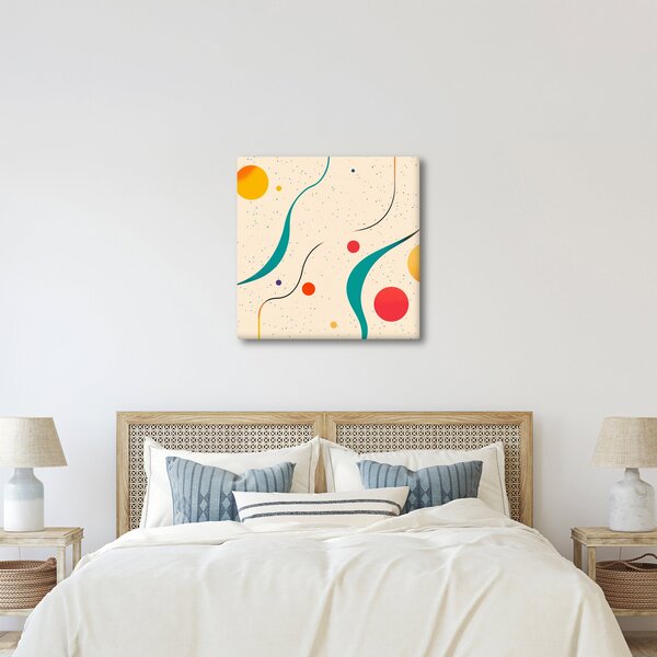 Obraz - Minimalistická barevná ilustrace (30x30 cm)