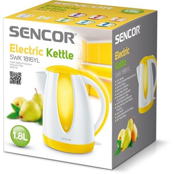 Sencor SWK 1816YL rychlovarná konvice žlutá