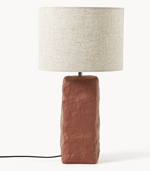 Velká stolní lampa's betonovou podstavou Kiri