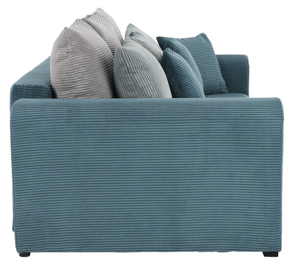 KONDELA Extra prostorná pohovka, modrá / mentolová / světle šedá, Gilena BIG SOFA