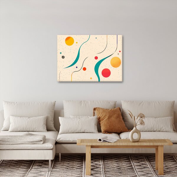 Obraz - Minimalistická barevná ilustrace (70x50 cm)