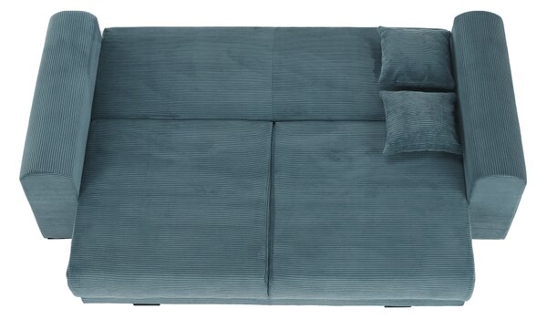KONDELA Extra prostorná pohovka, modrá / mentolová / světle šedá, Gilena BIG SOFA
