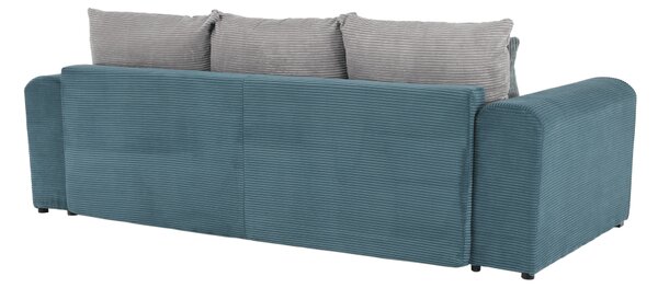 KONDELA Extra prostorná pohovka, modrá / mentolová / světle šedá, Gilena BIG SOFA