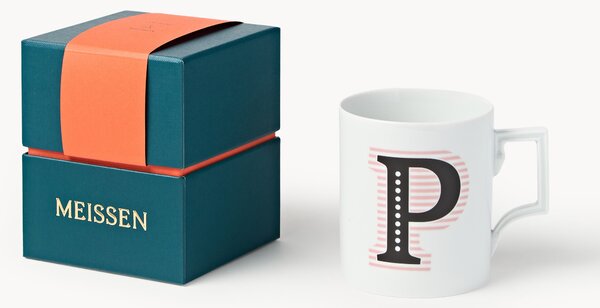 Westwing x MEISSEN, ručně vyrobený hrnek Initials's dekorací Motif