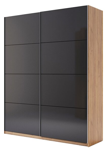 Skříň s posuvnými dveřmi 1,5x2,1m (Dveře Mat Láva), série N Luna
