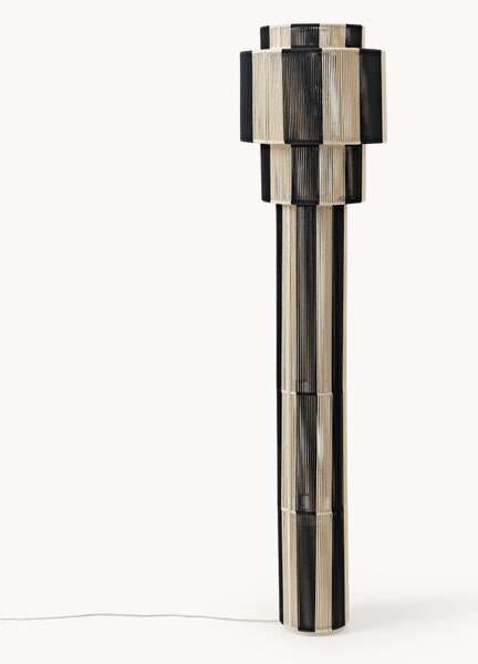 Stojací lampa ze lněné příze Lace