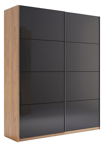 Skříň s posuvnými dveřmi 1,5x2,1m (Dveře Mat Láva), série N Luna