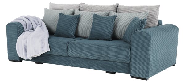 KONDELA Extra prostorná pohovka, modrá / mentolová / světle šedá, Gilena BIG SOFA