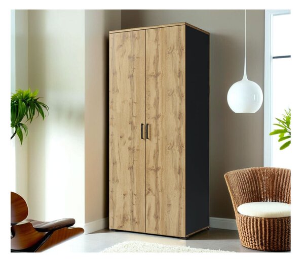 Skříň 2D, antracit / dub wotan Džurian